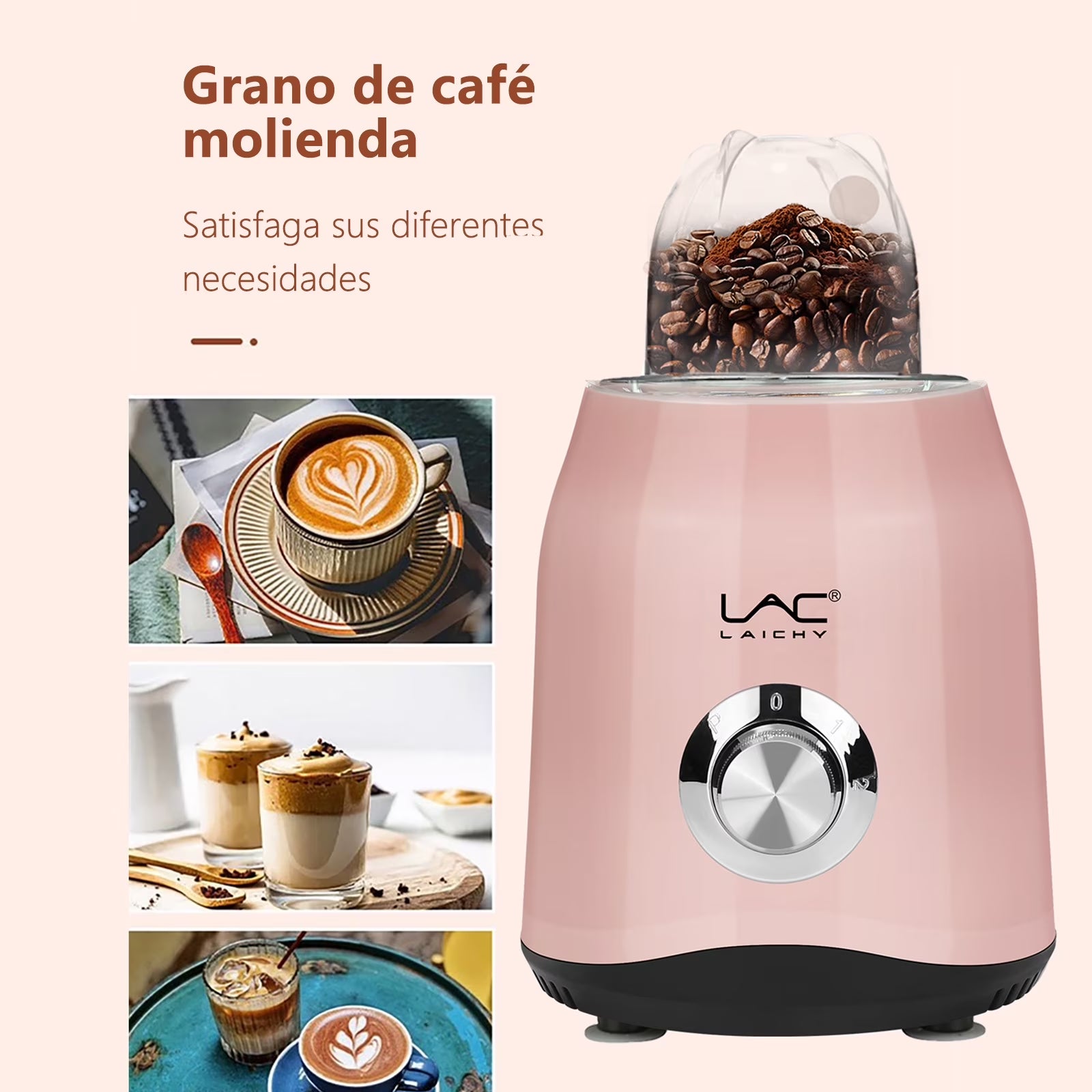 300W Countertop Blender for Smoothies, 54Oz and 12Oz Cups Pink