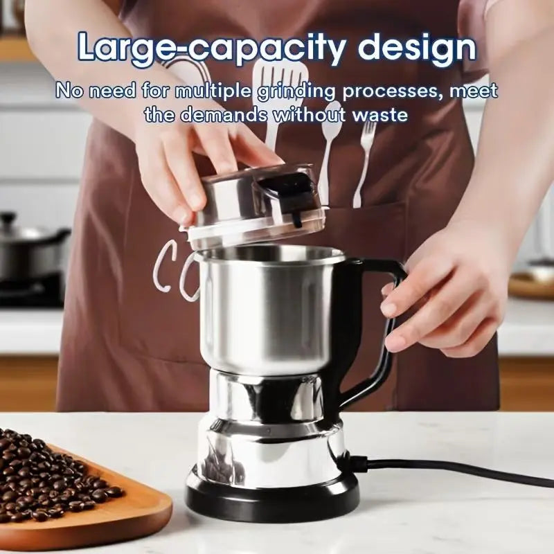 Multi-Functional Electric Grinder, High-Power Coffee Grinder, Multi-Functional Food-Grade Fast Electric Coffee and Grain Grinder, Gift-Grade Espresso Machine, Suitable for Fresh Brewing, Perfect for Coffee and Whole Grain Lovers. #Summervibes