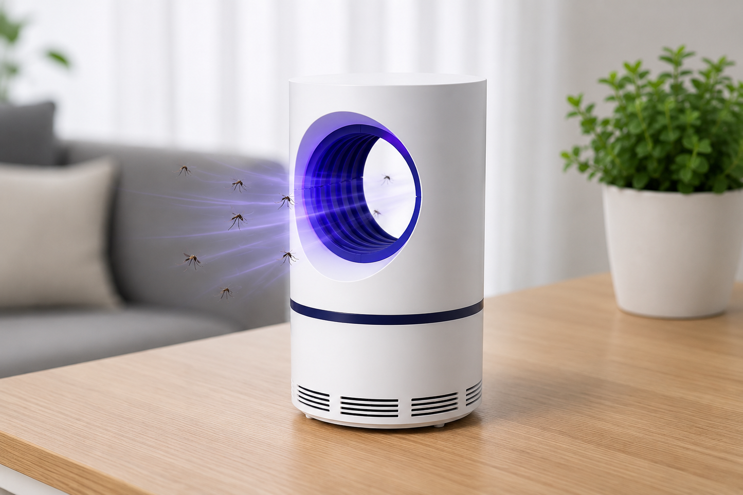 Elektrische Mückenlampe mit USB und LED-Licht – Fliegen- & Insektenfalle, Schädlingsbekämpfungsgerät