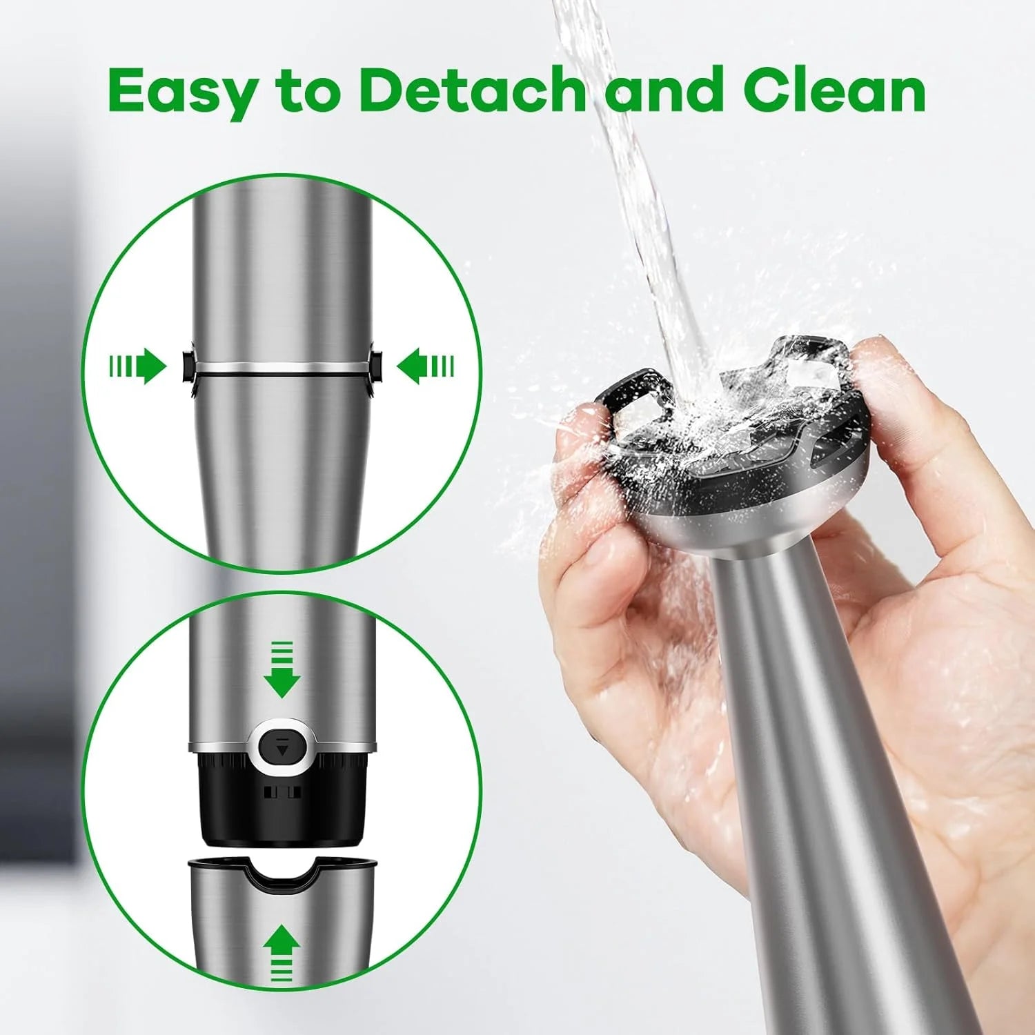 Immersion Blender, 1100W 5-In-1 Hand Blender, Multi-Speed with 600Ml Beaker, Chopper, Whisk & Milk Frother, Ideal for Soup, Baby Food, Sauces, Smoothies & Puree