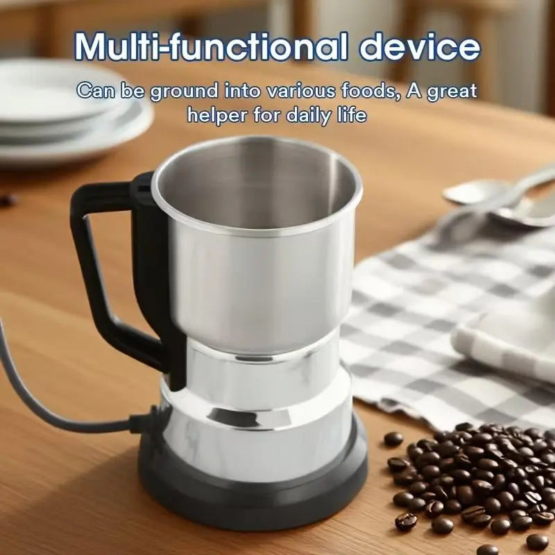 Multi-Functional Electric Grinder, High-Power Coffee Grinder, Multi-Functional Food-Grade Fast Electric Coffee and Grain Grinder, Gift-Grade Espresso Machine, Suitable for Fresh Brewing, Perfect for Coffee and Whole Grain Lovers. #Summervibes